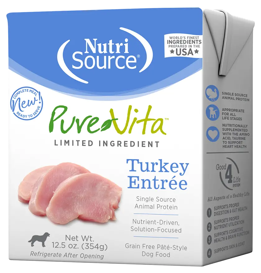 Nutrisource® Purevita™ Limited Ingredient Grain Free Turkey Entree 1