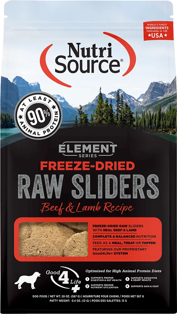 Nutrisource Element Series Freeze-Dried Beef & Lamb Recipe 1