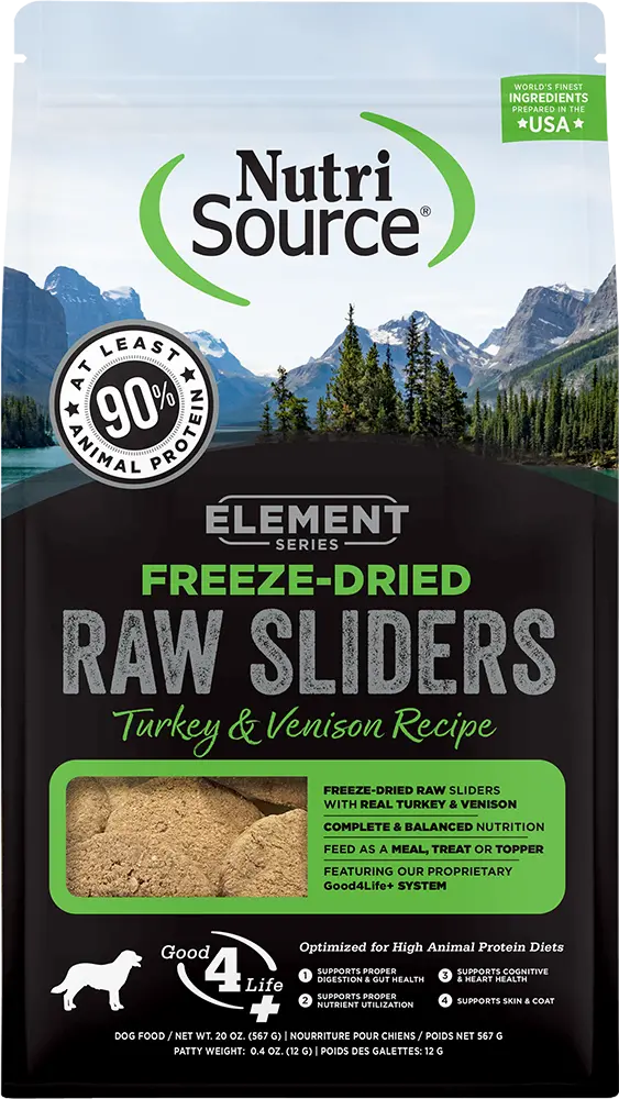 Nutrisource Element Series Freeze-Dried Turkey & Venison Recipe 1