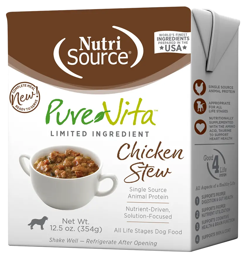 Nutrisource® Purevita™ Chicken Stew Limited Ingredient Wet Dog Food 1