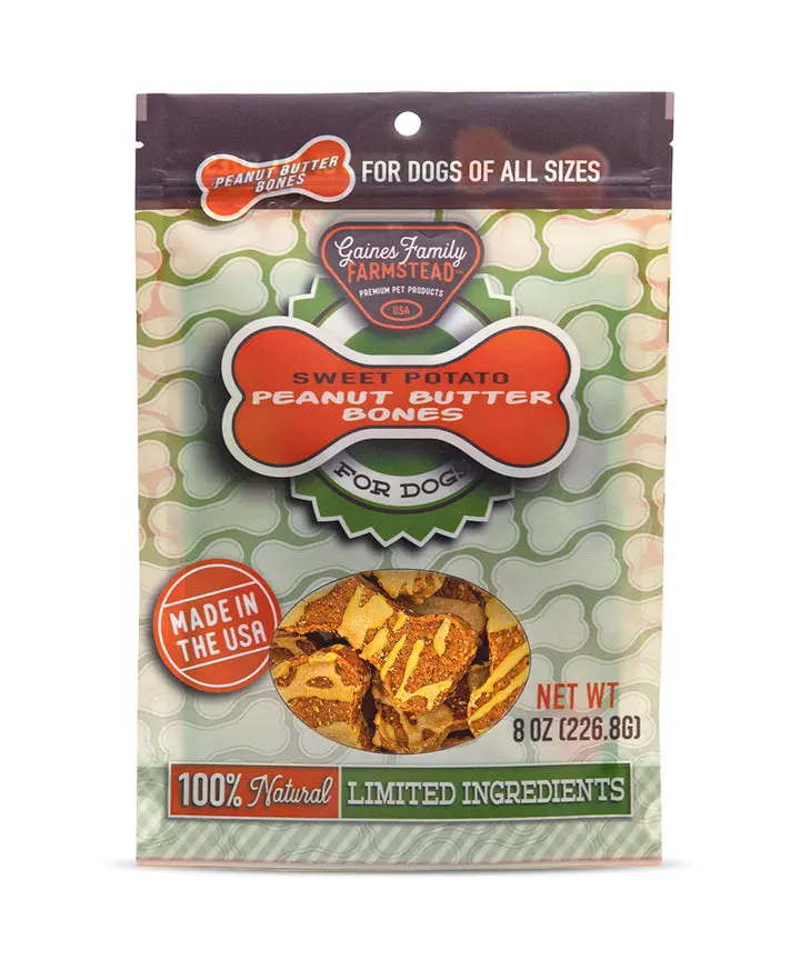 Gaines Family Farmstead Peanut Butter Sweet Potato Bones 1