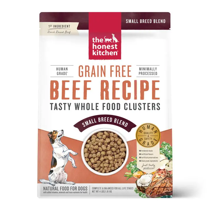 The Honest Kitchen Grain Free Beef Clusters For Small Breeds Dry Dog Food 1