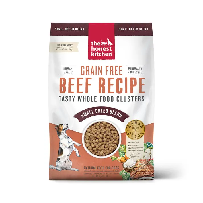 The Honest Kitchen Grain Free Beef Clusters For Small Breeds Dry Dog Food 2