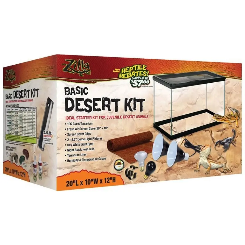 Zilla Basic Desert Reptile Starter Kit 1