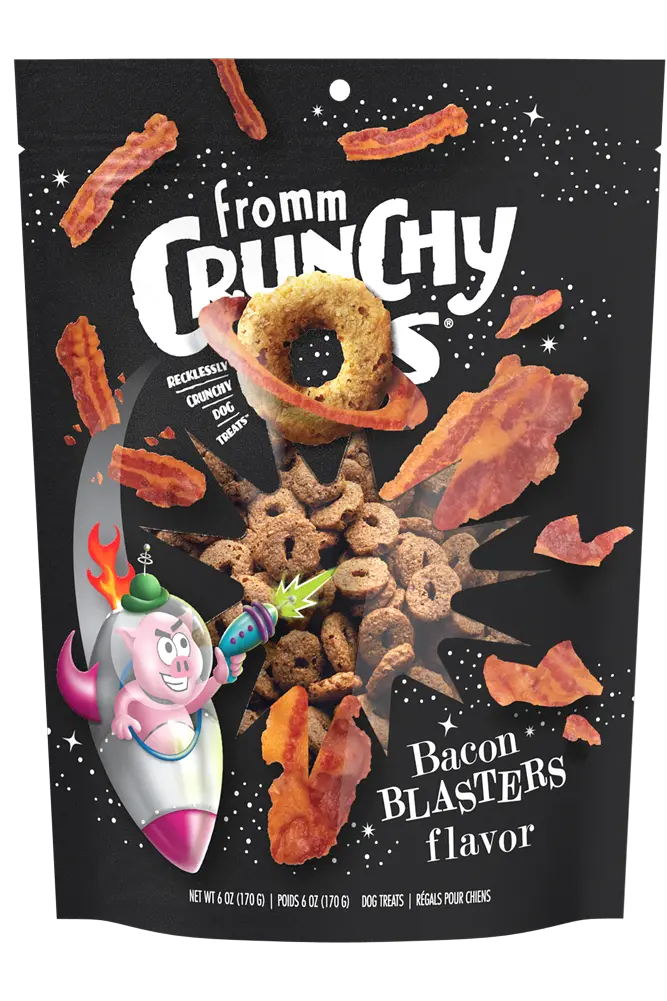 Fromm Crunchy O's Bacon Blasters Dog Treats 1