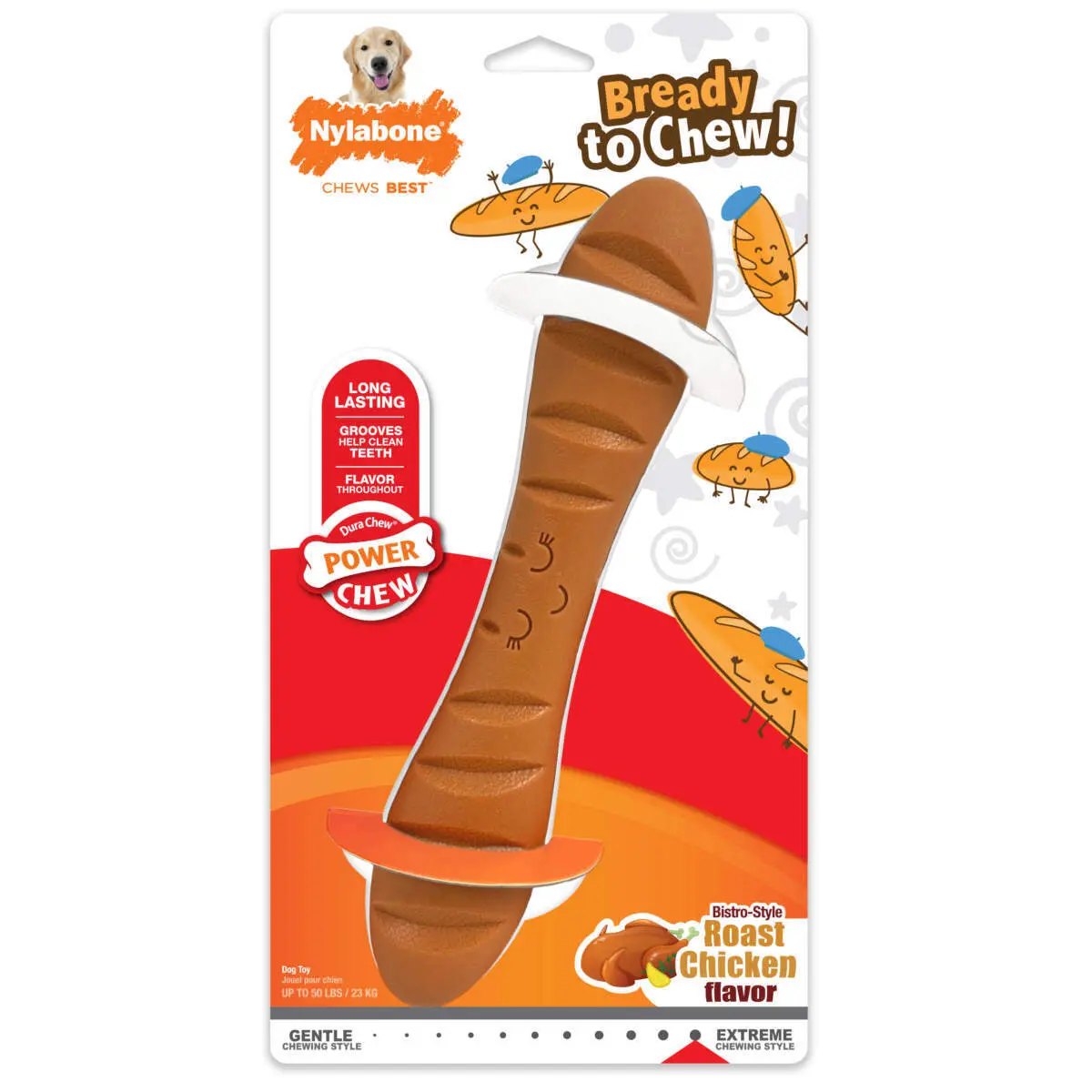 Nylabone Power Chew Baguette Dog Toy 1