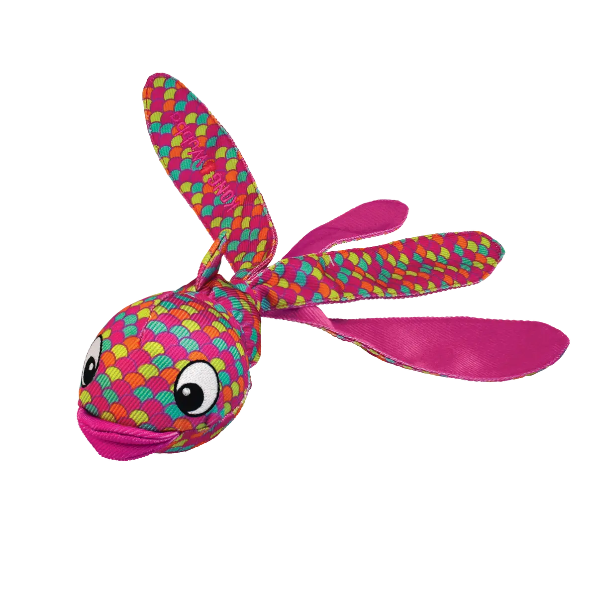 Kong Wubba Finz Pink Dog Toy 1