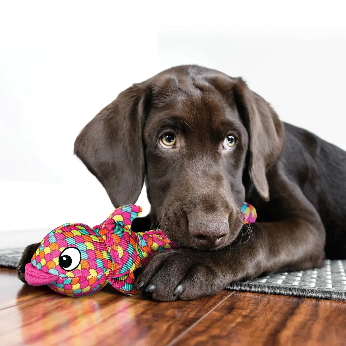 Kong Wubba Finz Pink Dog Toy 2