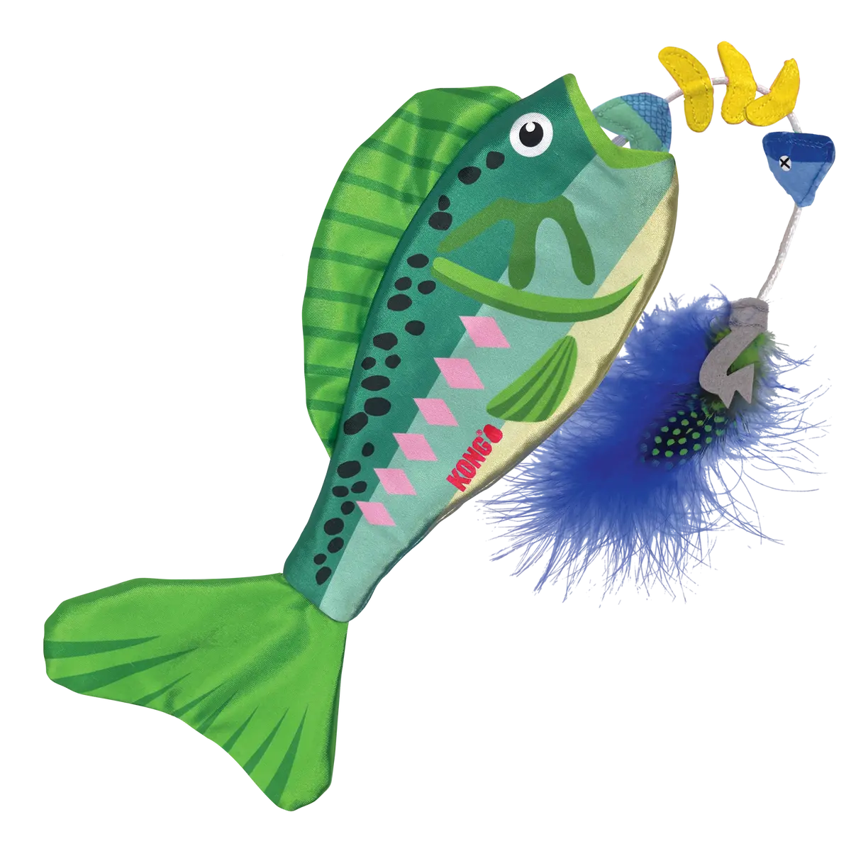 Kong Wrangler Angler Fish Cat Toy 1
