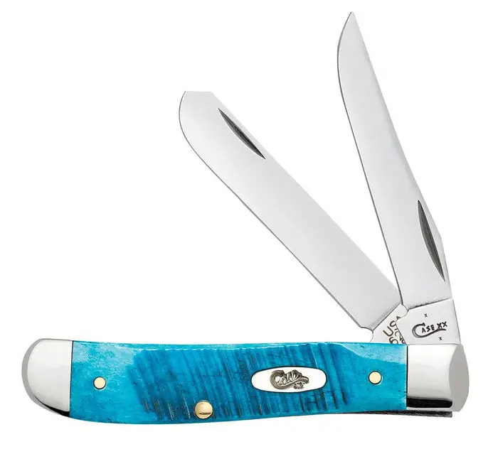 Case Sawcut Jig Caribbean Blue Bone Mini Trapper 1