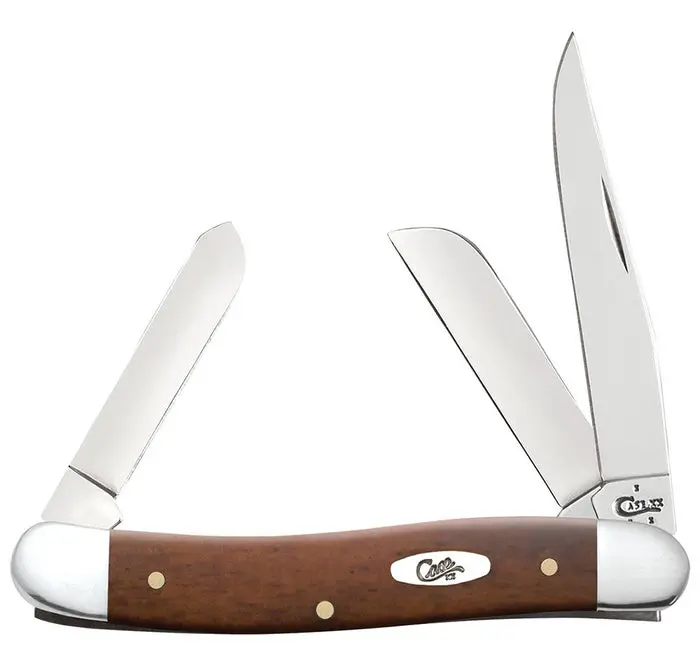 Case Smooth Chestnut Bone Medium Stockman 1