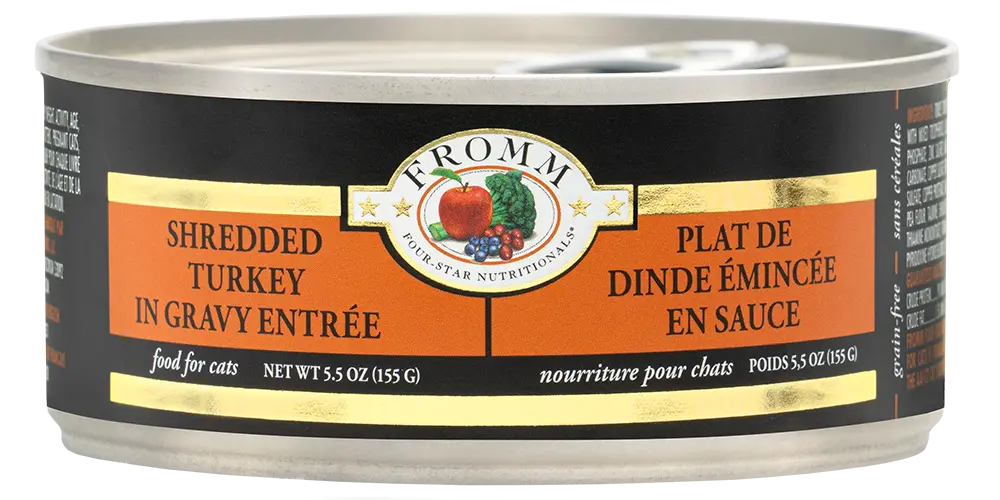 Fromm Four-Star Shredded Turkey In Gravy Entrée Cat Food 1