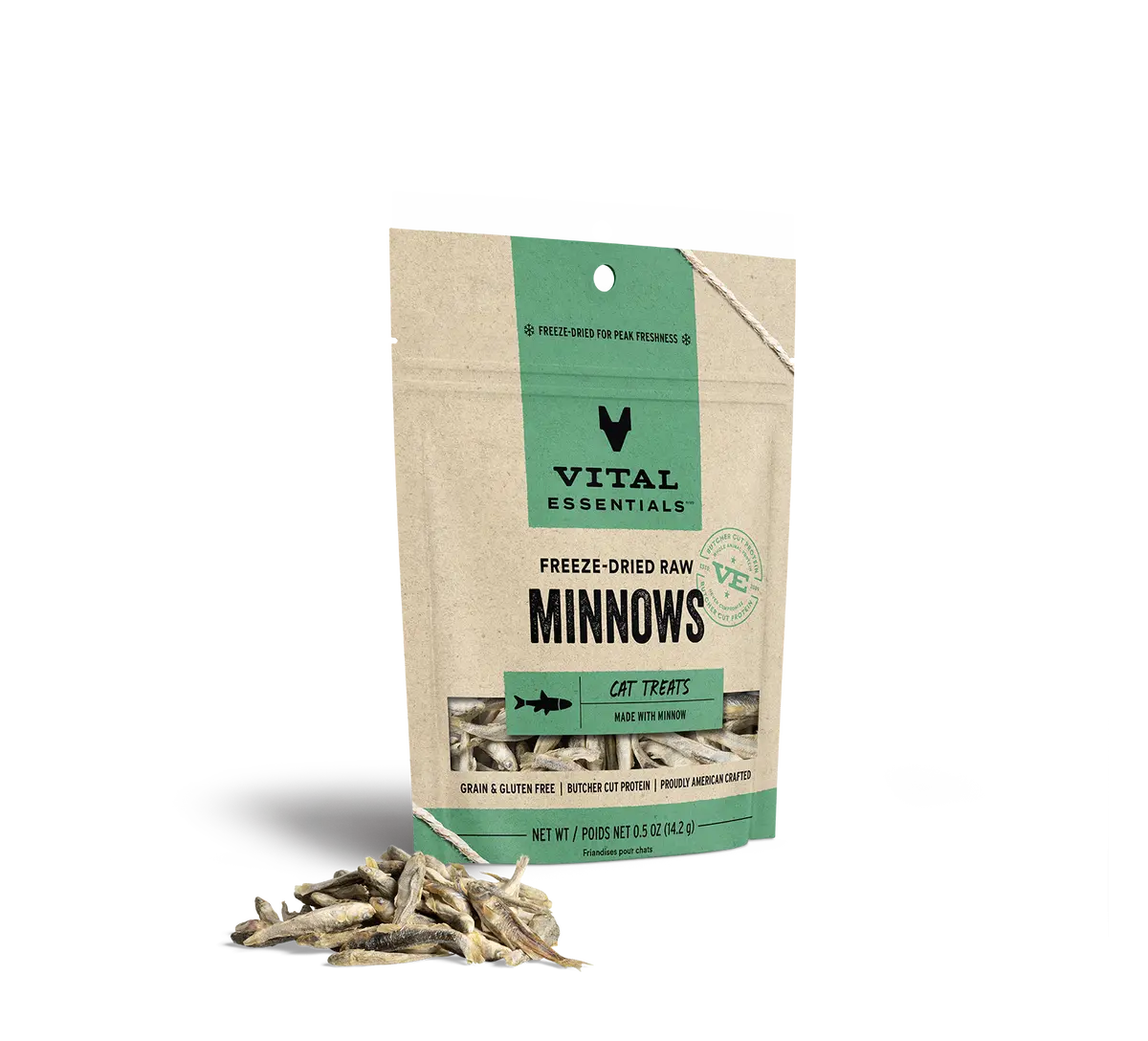 Vital Essentials Freeze Dried Raw Minnows Cat Treats 1