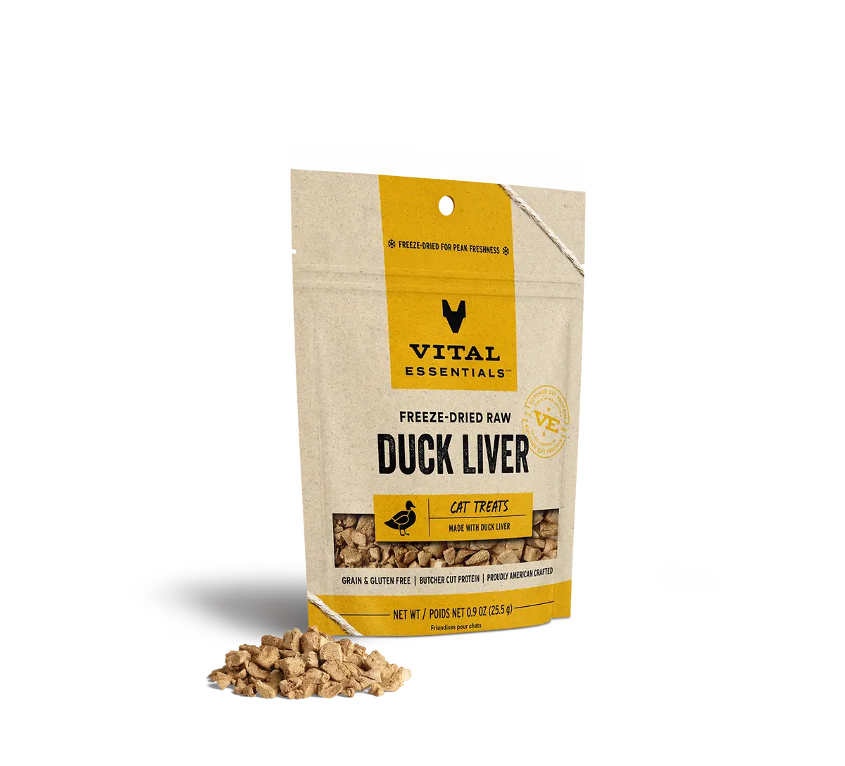 Vital Essentials Freeze-Dried Raw Duck Liver Cat Treats 1