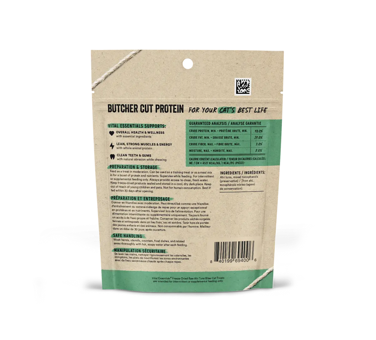 Vital Essentials Vital Cat Freeze Dried Ahi Tuna Cat Treats 1