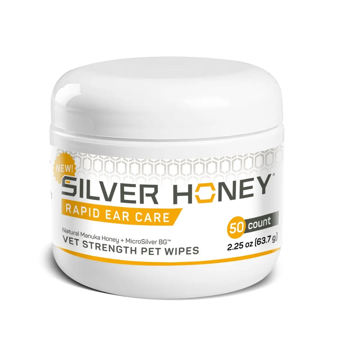 Absorbine Silver Honey® Rapid Ear Care Vet Strength Pet Wipes 1