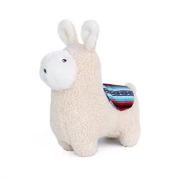 Zippypaws Storybook Snugglerz Liam The Llama Plush Dog Toy 1