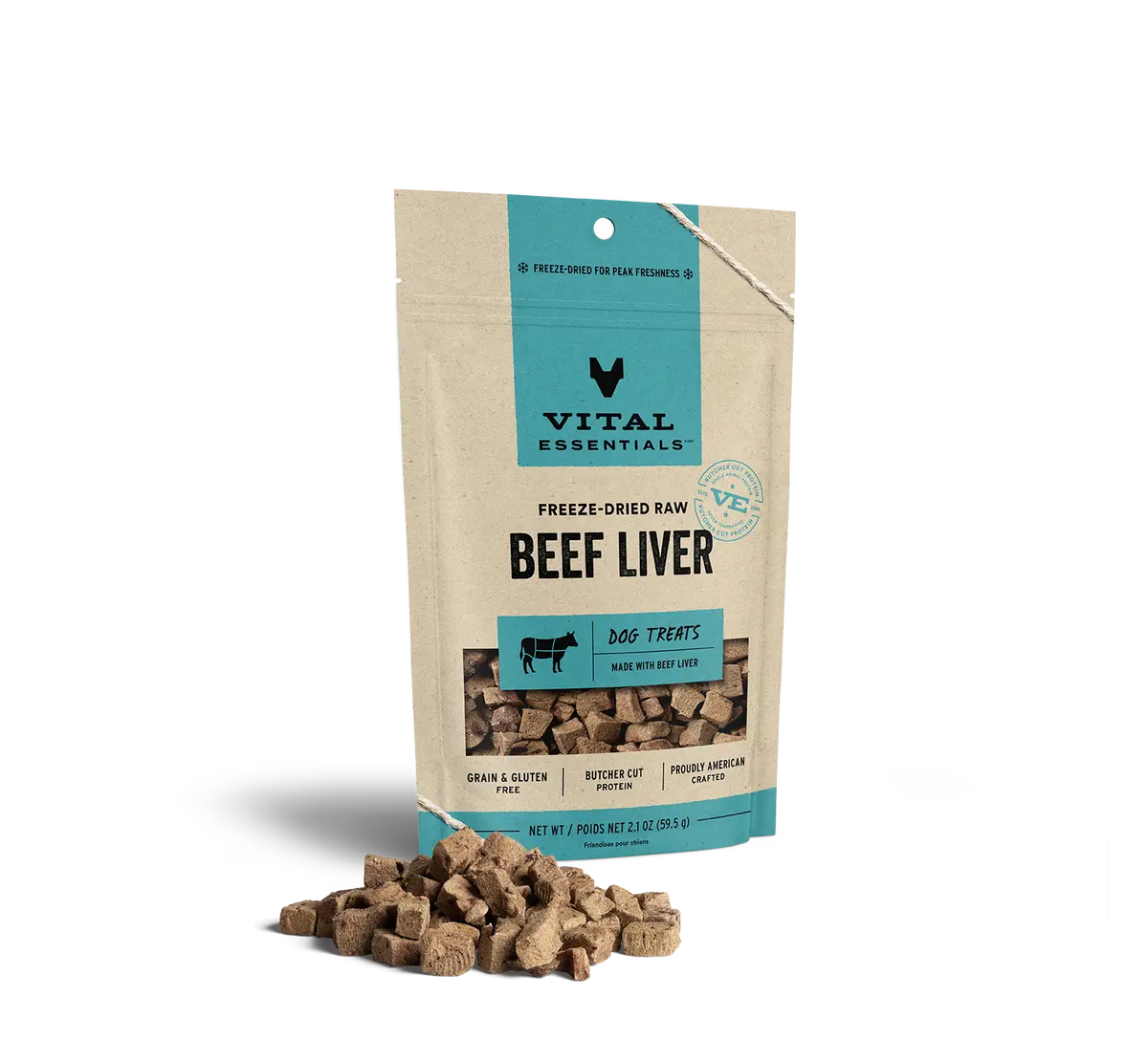 Vital Essentials Freeze Dried Raw Beef Liver Dog Treats 1