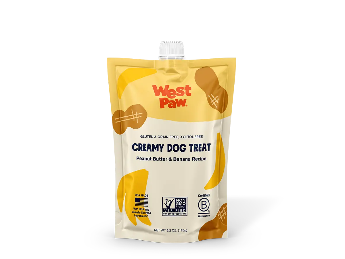 West Paw Peanut Butter And Banana Creamy Dog Treat 1