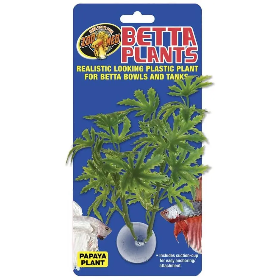Zoo Med Betta Plants Papaya Plastic Plant 1