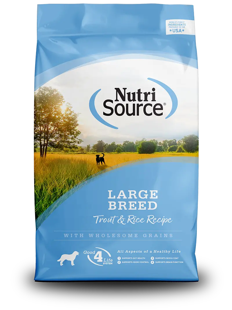 Nutrisource® Large Breed Trout & Rice Recipe Dog Food 1