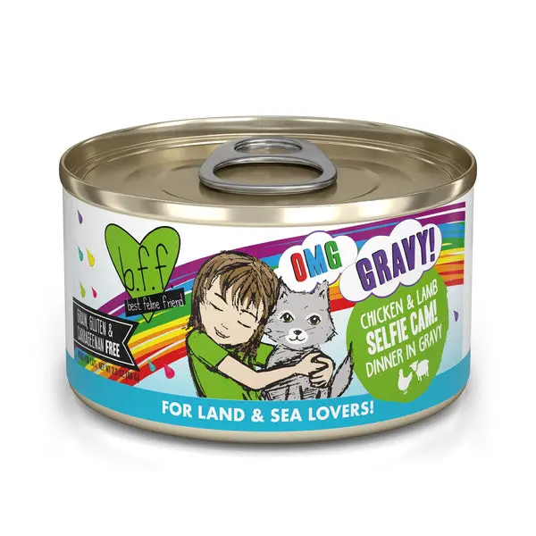 Weruva B.F.F. Omg Gravy! Chicken & Lamb Selfie Cam Dinner In Gravy Wet Cat Food 1