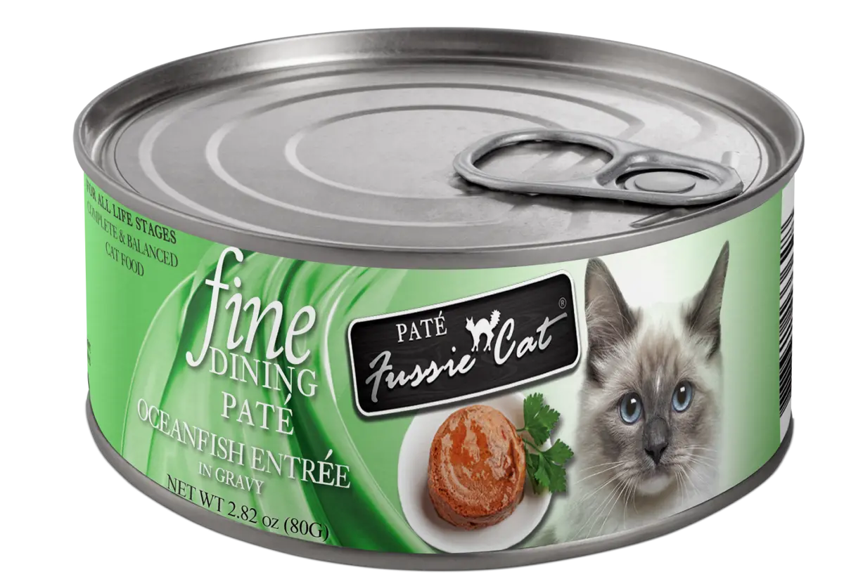 Fussie Cat Fine Dining - Pate - Oceanfish Entree In Gravy Canned Cat Food 1
