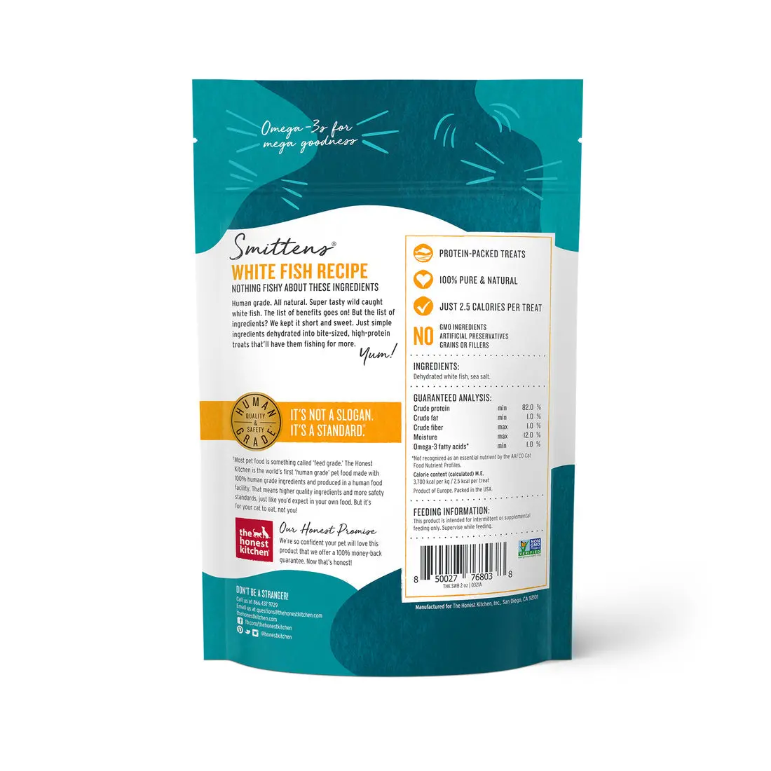 The Honest Kitchen Smittens Whitefish Cat Treats 2