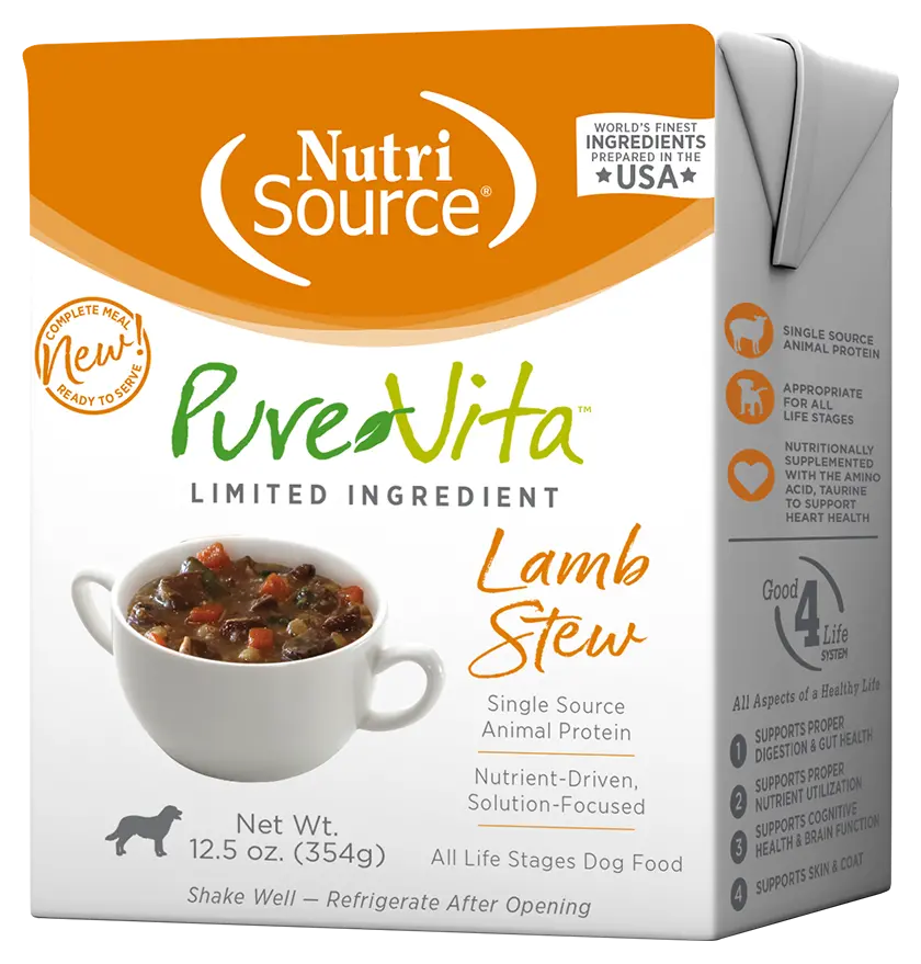 Nutrisource® Purevita Lamb Stew Limited Ingredient Wet Dog Food 1