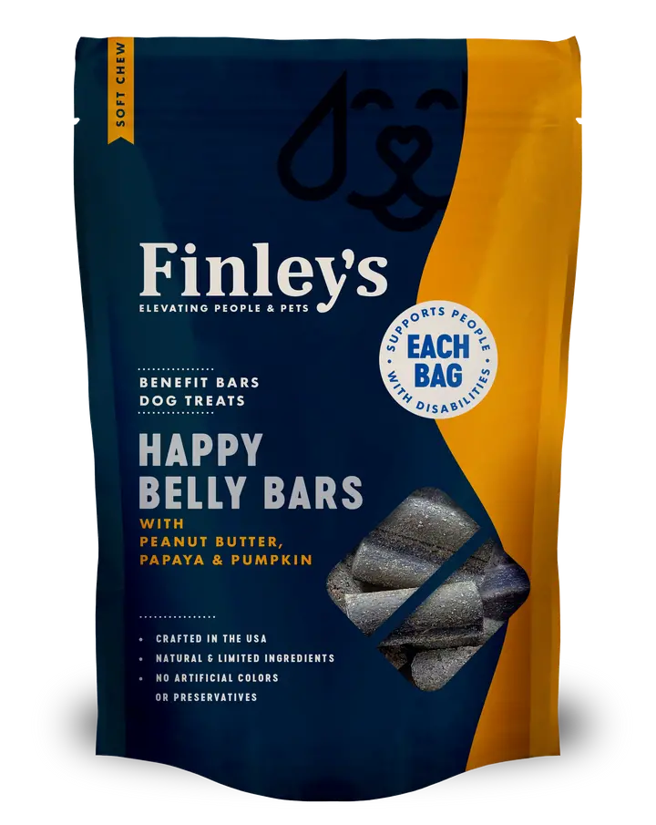 Finley's Happy Belly Soft Chew Benefit Bars Dog Treats 1