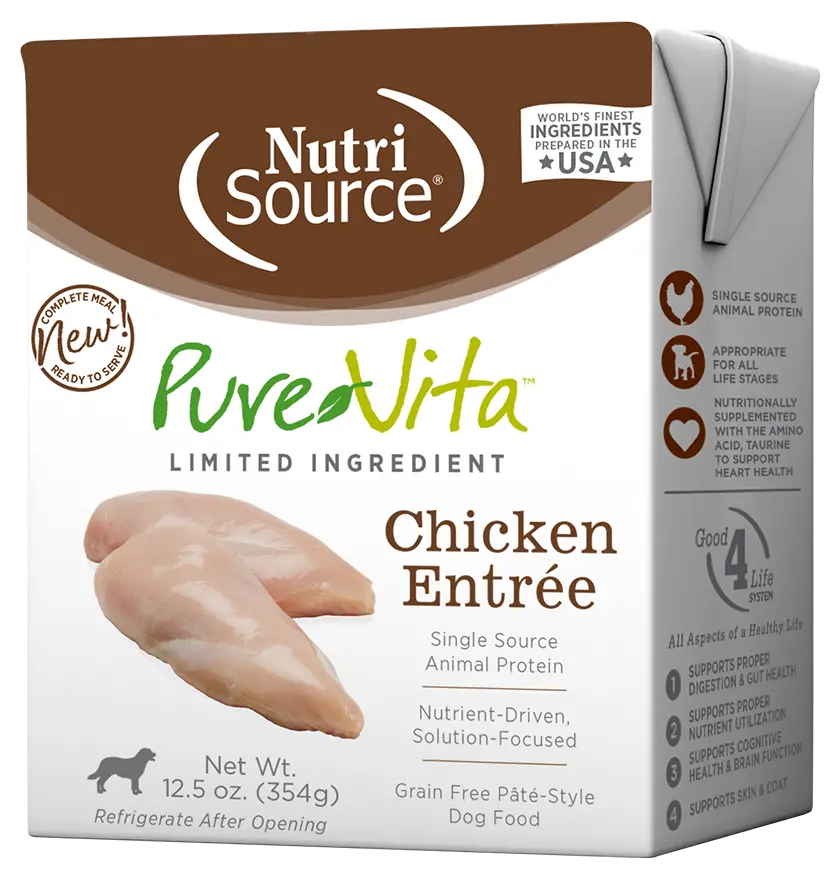 Nutrisource® Pure Vita Chicken Entrée Limited Ingredient Wet Dog Food 1