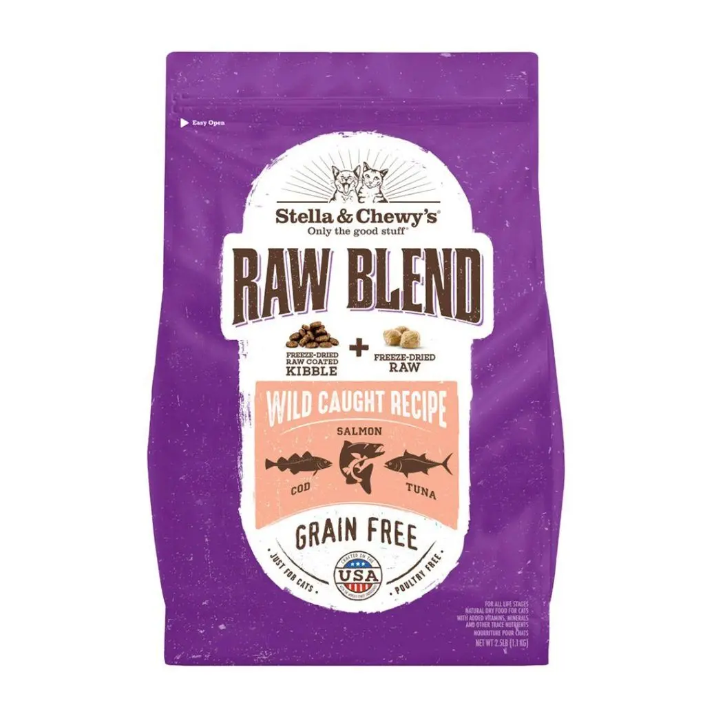 Stella & Chewy's Raw Blend Kibble Wild Caught Recipe Cat Food 1