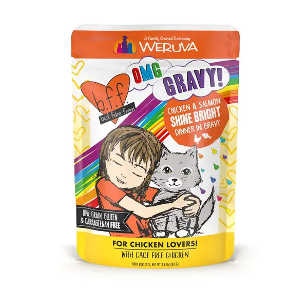 Weruva Bff Omg Gravy Chicken & Salmon Shine Bright Dinner In Gravy Cat Wet Food 1