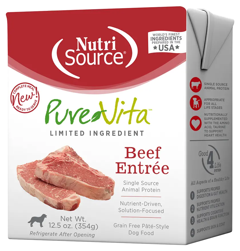 Nutrisource® Purevita™ Beef Entrée Limited Ingredient Wet Dog Food 1