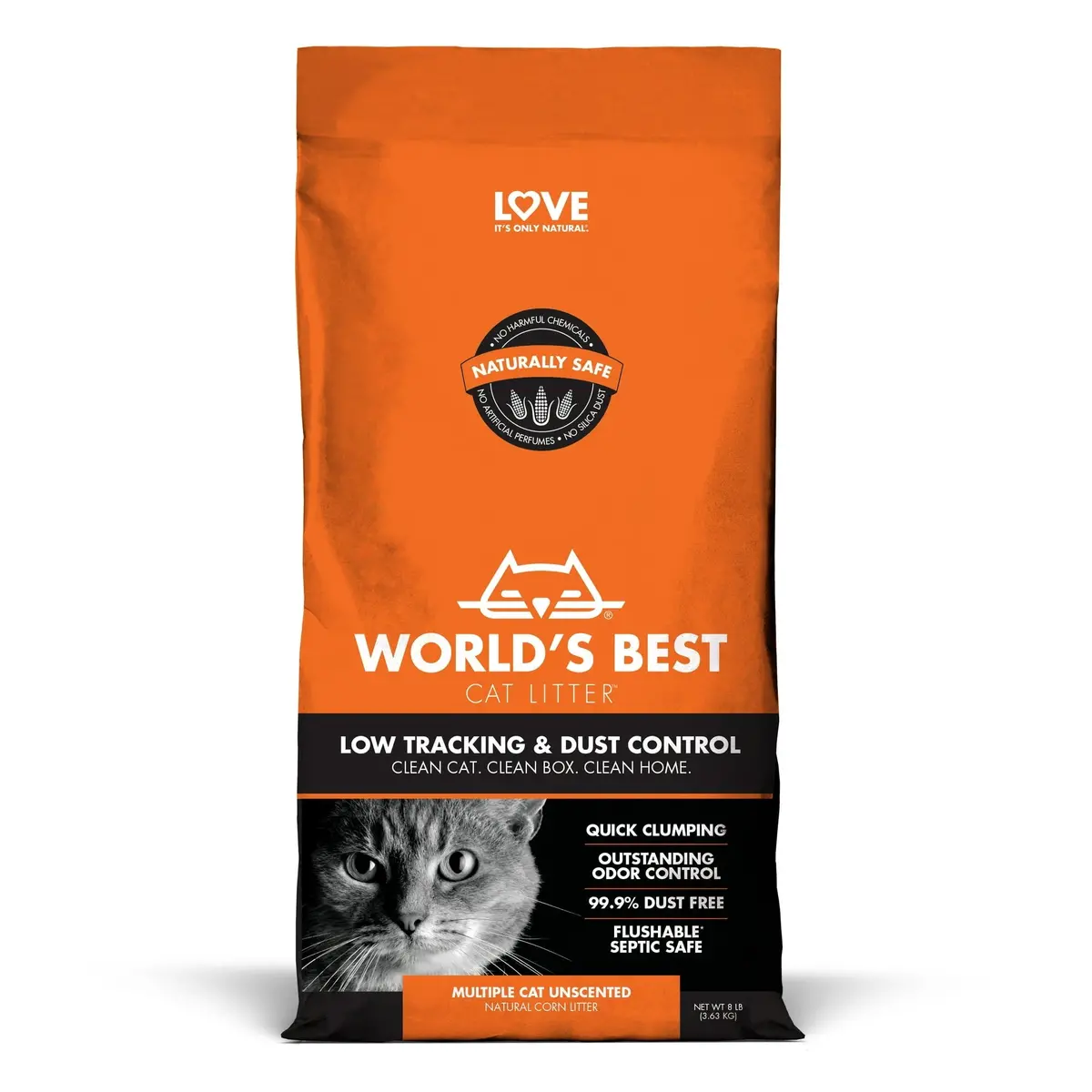 World's Best Cat Litter Low Tracking And Dust Control Multiple Cat Unscented 1