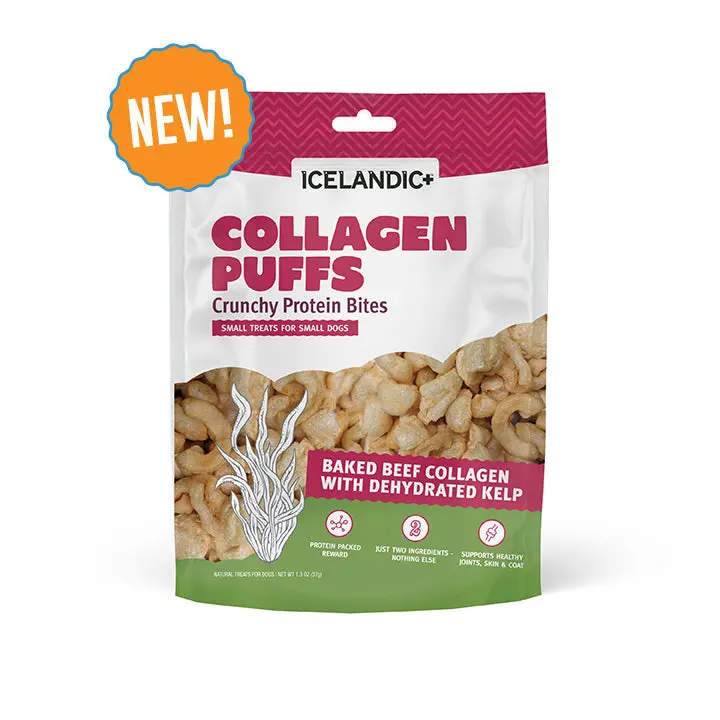 Icelandic Beef Collagen Puffs With Kelp Treats For Small Dogs 1