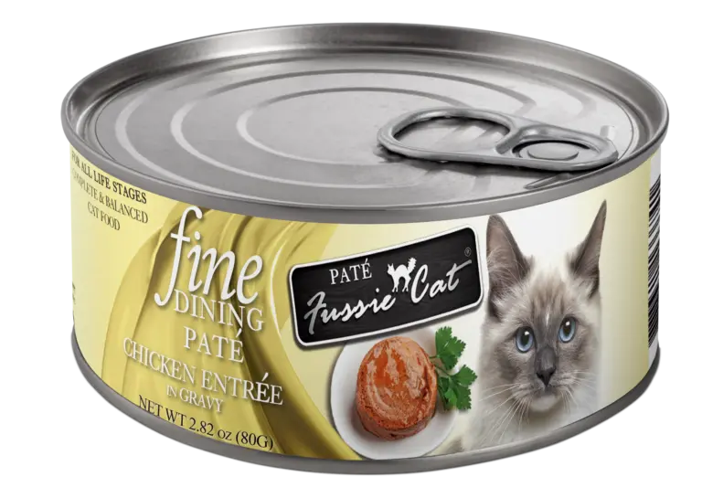 Fussie Cat Fine Dining - Pate - Chicken Entree In Gravy Canned Cat Food 1