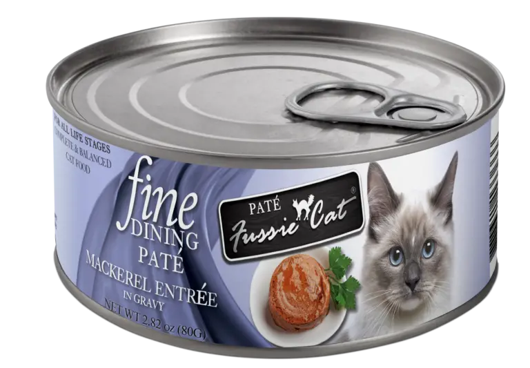 Fussie Cat Fine Dining - Pate - Mackerel Entree In Gravy Canned Cat Food 1