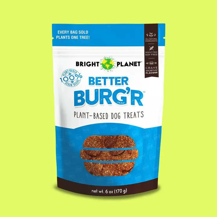 Bright Planet Pet Better Burg'r Plant-Based Dog Treats 1