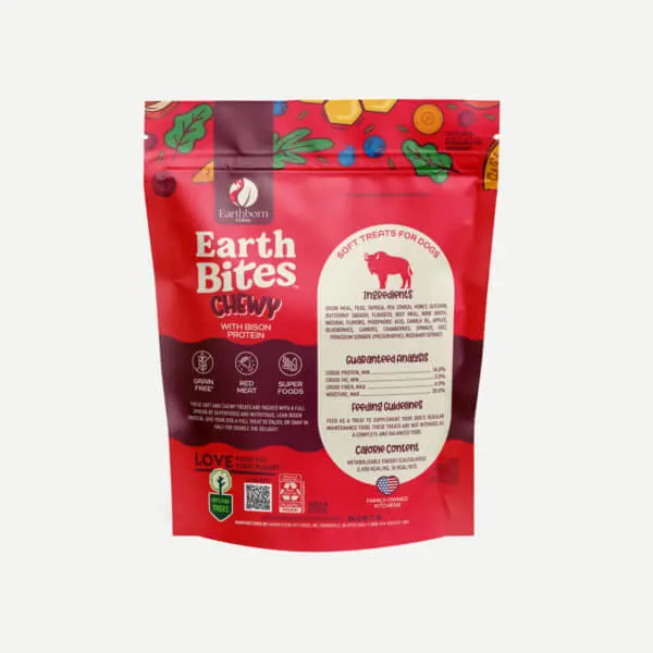 Earthborn Holistic Earthbites Chewy With Bison Protein Dog Treats 2