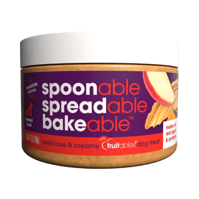 Fruitables Spreads™ Apple & Pumpkin Creamy Dog Treat 1