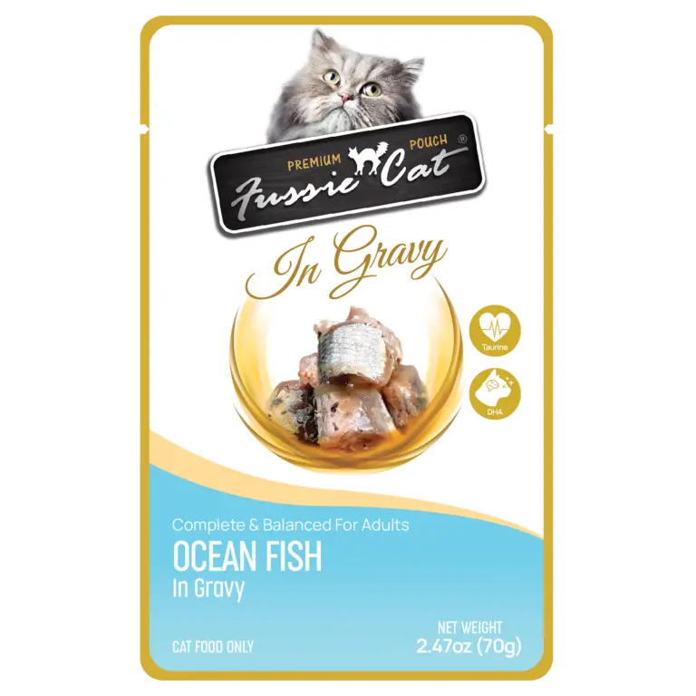 Fussie Cat Ocean Fish In Gravy Cat Food 1