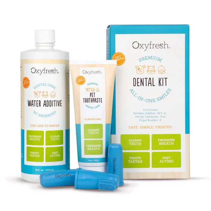 Oxyfresh Premium Pet Dental Kit | Freshens Dog & Cat Bad Breath | Cleans Teeth 1