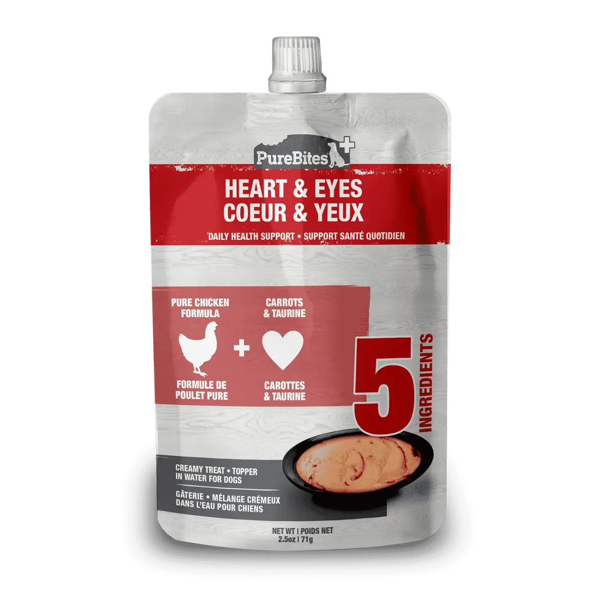 Purebites Heart & Eyes Squeezables Dog Treat 1
