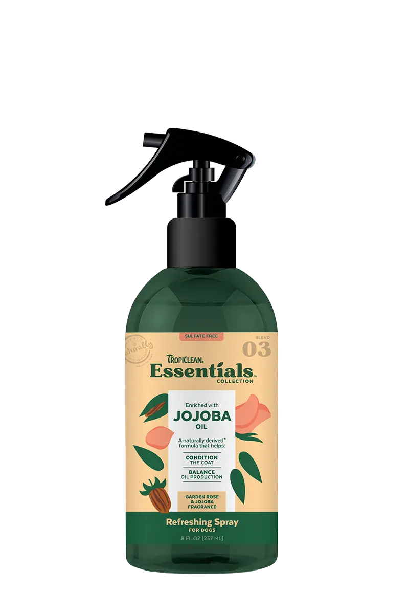 Tropiclean Essentials Jojoba Deodorizing Spray For Dogs 1