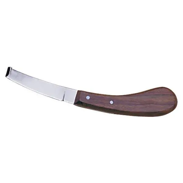 Weaver Leather Left-Handed Hoof Knife With Wooden Handle 1