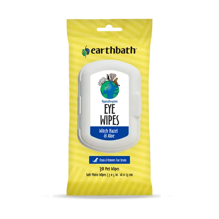 Earthbath Hypoallergenic Eye Wipes With Witch Hazel & Aloe 1