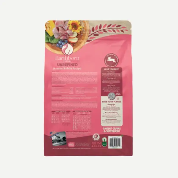 Earthborn Holistic Unrefined Roasted Rabbit Recipe Dry Dog Food 3