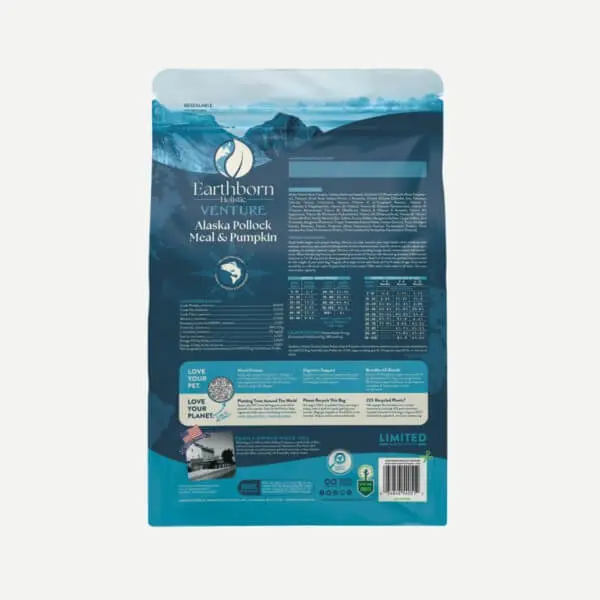 Earthborn Holistic Venture Alaska Pollock Meal & Pumpkin Dry Dog Food 3