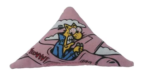 Yeowww! Catnip Filled Purr-Muda Triangle Cat Toy 1